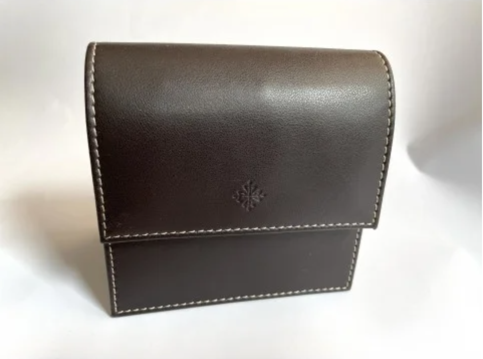 Patek Philippe leather travel watch pouch case