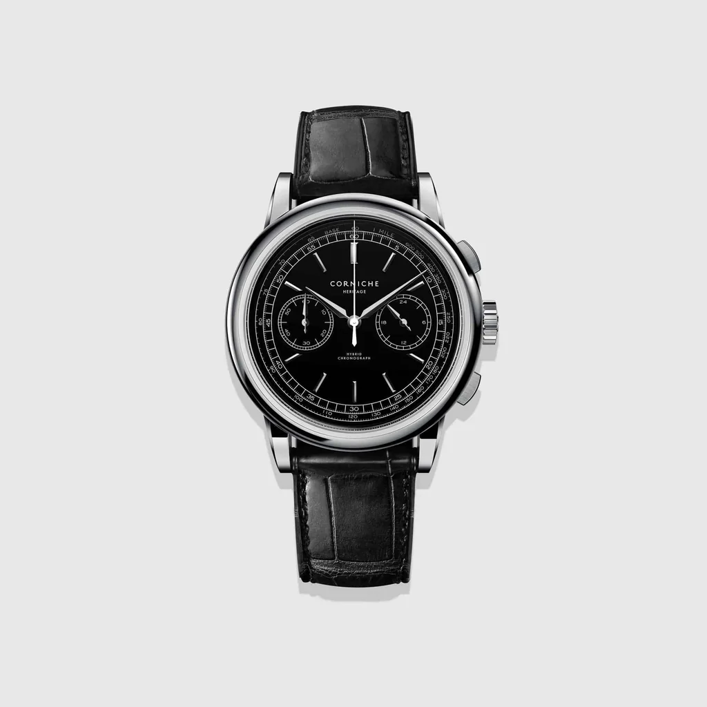 Heritage Chronograph Steel with Black dial